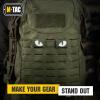 M-Tac Multicolor Tiger Eyes Morale Patches Compatible with Molle Tactical Patch Military Combat Hook Fasteners (Camo)(Ranger Green)
