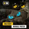 M-Tac Multicolor Tiger Eyes Morale Patches Compatible with Molle Tactical Patch Military Combat Hook Fasteners (Camo)(Ranger Green/Blue/GID)