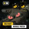 M-Tac Multicolor Tiger Eyes Morale Patches Compatible with Molle Tactical Patch Military Combat Hook Fasteners (Camo)(Ranger Green/RED)