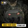 M-Tac Multicolor Tiger Eyes Morale Patches Compatible with Molle Tactical Patch Military Combat Hook Fasteners (Camo)(Ranger Green/RED)