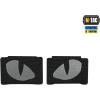 M-Tac Multicolor Tiger Eyes Morale Patches Compatible with Molle Tactical Patch Military Combat Hook Fasteners (Camo)(Reflective Black)