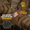 M-Tac Patch Vintage USA Flag – Tactical GITD Stars American Military Flag Patch Hook and Loop Fastener (Molle Full Color/Ranger Green)(Molle Full Color/Coyote)
