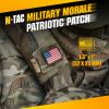M-Tac Patch Vintage USA Flag – Tactical GITD Stars American Military Flag Patch Hook and Loop Fastener (Molle Full Color/Ranger Green)(Molle Full Color/Ranger Green)