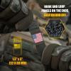 M-Tac Patch Vintage USA Flag – Tactical GITD Stars American Military Flag Patch Hook and Loop Fastener (Molle Full Color/Ranger Green)(Molle Full Color/Ranger Green)