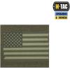 M-Tac Patch Vintage USA Flag – Tactical GITD Stars American Military Flag Patch Hook and Loop Fastener (Molle Full Color/Ranger Green)(Molle Olive/Ranger Green)