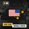 M-Tac Patch Vintage USA Flag – Tactical GITD Stars American Military Flag Patch Hook and Loop Fastener (Molle Full Color/Ranger Green)(Reversible)