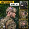 M-Tac Patch Vintage USA Flag – Tactical GITD Stars American Military Flag Patch Hook and Loop Fastener (Molle Full Color/Ranger Green)(Reversible)