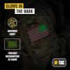 M-Tac Patch Vintage USA Flag – Tactical GITD Stars American Military Flag Patch Hook and Loop Fastener (Molle Full Color/Ranger Green)(Reversible)