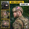 M-Tac Patch Vintage USA Flag – Tactical GITD Stars American Military Flag Patch Hook and Loop Fastener (Molle Full Color/Ranger Green)(Standart)