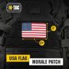 M-Tac Patch Vintage USA Flag – Tactical GITD Stars American Military Flag Patch Hook and Loop Fastener (Molle Full Color/Ranger Green)(Standart)