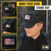 M-Tac Patch Vintage USA Flag – Tactical GITD Stars American Military Flag Patch Hook and Loop Fastener (Molle Full Color/Ranger Green)(Vintage Reversible)