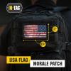M-Tac Patch Vintage USA Flag – Tactical GITD Stars American Military Flag Patch Hook and Loop Fastener (Molle Full Color/Ranger Green)(Vintage Reversible)