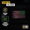 M-Tac Patch Vintage USA Flag – Tactical GITD Stars American Military Flag Patch Hook and Loop Fastener (Molle Full Color/Ranger Green)(Vintage Reversible)