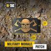 M-Tac Tactical Beard Skull Patch – Morale Patch for Military Gear Army Patches for Clothes, Jackets, Backpacks, Hats Patch with Hook Fasteners(Black/Coyote)