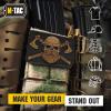 M-Tac Tactical Beard Skull Patch – Morale Patch for Military Gear Army Patches for Clothes, Jackets, Backpacks, Hats Patch with Hook Fasteners(Black/Coyote)