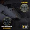 M-Tac Tactical Beard Skull Patch – Morale Patch for Military Gear Army Patches for Clothes, Jackets, Backpacks, Hats Patch with Hook Fasteners(Black/Grey)
