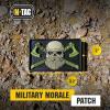 M-Tac Tactical Beard Skull Patch – Morale Patch for Military Gear Army Patches for Clothes, Jackets, Backpacks, Hats Patch with Hook Fasteners(Black/Olive)