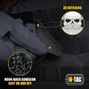 M-Tac Tactical Beard Skull Patch – Morale Patch for Military Gear Army Patches for Clothes, Jackets, Backpacks, Hats Patch with Hook Fasteners(Black/White)