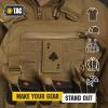 M-Tac Tactical Morale Patch for Military Gear – Ace of Spades Patch Death Card – Army Patches for Clothes, Jackets, Backpacks, Hats – Combat Hook and Loop Patches (Black/GITD)(Coyote / Black)