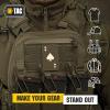 M-Tac Tactical Morale Patch for Military Gear – Ace of Spades Patch Death Card – Army Patches for Clothes, Jackets, Backpacks, Hats – Combat Hook and Loop Patches (Black/GITD)(Ranger Green / GITD 2 pcs.)