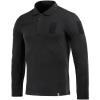 M-Tac Long Sleeve Tactical Polo Shirt for Men – Men’s Military Polo Shirt for Work, Outdoor, Tactical & Law Enforcement Gear(Black)