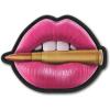 M-Tac Morale Patch Pink Lips with Bullet – PVC Tactical Military Patch with Hook Fastener Backing – Patches for Vest, Backpacks, Hats (Pink)(Pink)