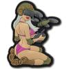 M-Tac Morale Patch Tactical Girl – PVC Tactical Military Patch with Hook Fastener Backing – Patches for Vest, Backpacks, Hats (№5 SKANDINAVIK)(White/Pink/Olive V2)