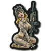 M-Tac Morale Patch Tactical Girl – PVC Tactical Military Patch with Hook Fastener Backing – Patches for Vest, Backpacks, Hats (White/Coyote/Olive V2)(№5 SKANDINAVIK)