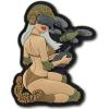 M-Tac Morale Patch Tactical Girl – PVC Tactical Military Patch with Hook Fastener Backing – Patches for Vest, Backpacks, Hats (White/Coyote/Olive V2)(White/Coyote/Olive V2)
