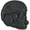 M-Tac Morale Patches 3D PVC – Tactical Operator Skull Patches for Vest, Backpacks, Hats – Tactical Military Patch with Hook Fastener Backing (Black)(Black)