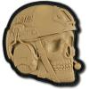 M-Tac Morale Patches 3D PVC – Tactical Operator Skull Patches for Vest, Backpacks, Hats – Tactical Military Patch with Hook Fastener Backing (Black)(Coyote)
