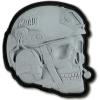 M-Tac Morale Patches 3D PVC – Tactical Operator Skull Patches for Vest, Backpacks, Hats – Tactical Military Patch with Hook Fastener Backing (Black)(Grey)