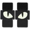 M-Tac Multicolor Tiger Eyes Morale Patches Compatible with Molle Tactical Patch Military Combat Hook Fasteners (Camo)(Black)