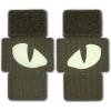 M-Tac Multicolor Tiger Eyes Morale Patches Compatible with Molle Tactical Patch Military Combat Hook Fasteners (Camo)(Ranger Green)