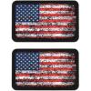 M-Tac Patch Vintage USA Flag – Tactical GITD Stars American Military Flag Patch Hook and Loop Fastener (Molle Full Color/Ranger Green)(Pack of 2 Vintage Standard)