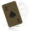 M-Tac Tactical Morale Patch for Military Gear – Ace of Spades Patch Death Card – Army Patches for Clothes, Jackets, Backpacks, Hats – Combat Hook and Loop Patches (Black/GITD)(Ranger Green / Black)