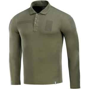 M-Tac Long Sleeve Tactical Polo Shirt for Men – Men’s Military Polo Shirt for Work, Outdoor, Tactical & Law Enforcement Gear(Army Olive)