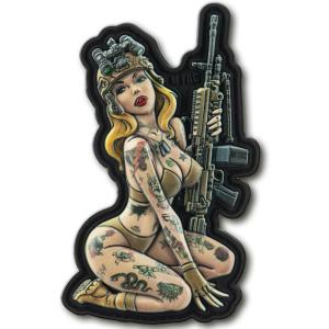 M-Tac Morale Patch Tactical Girl – PVC Tactical Military Patch with Hook Fastener Backing – Patches for Vest, Backpacks, Hats (№5 SKANDINAVIK)(№5 Hooligan)