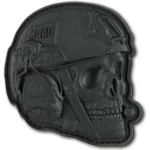 M-Tac Morale Patches 3D PVC – Tactical Operator Skull Patches for Vest, Backpacks, Hats – Tactical Military Patch with Hook Fastener Backing (Black)(Black)