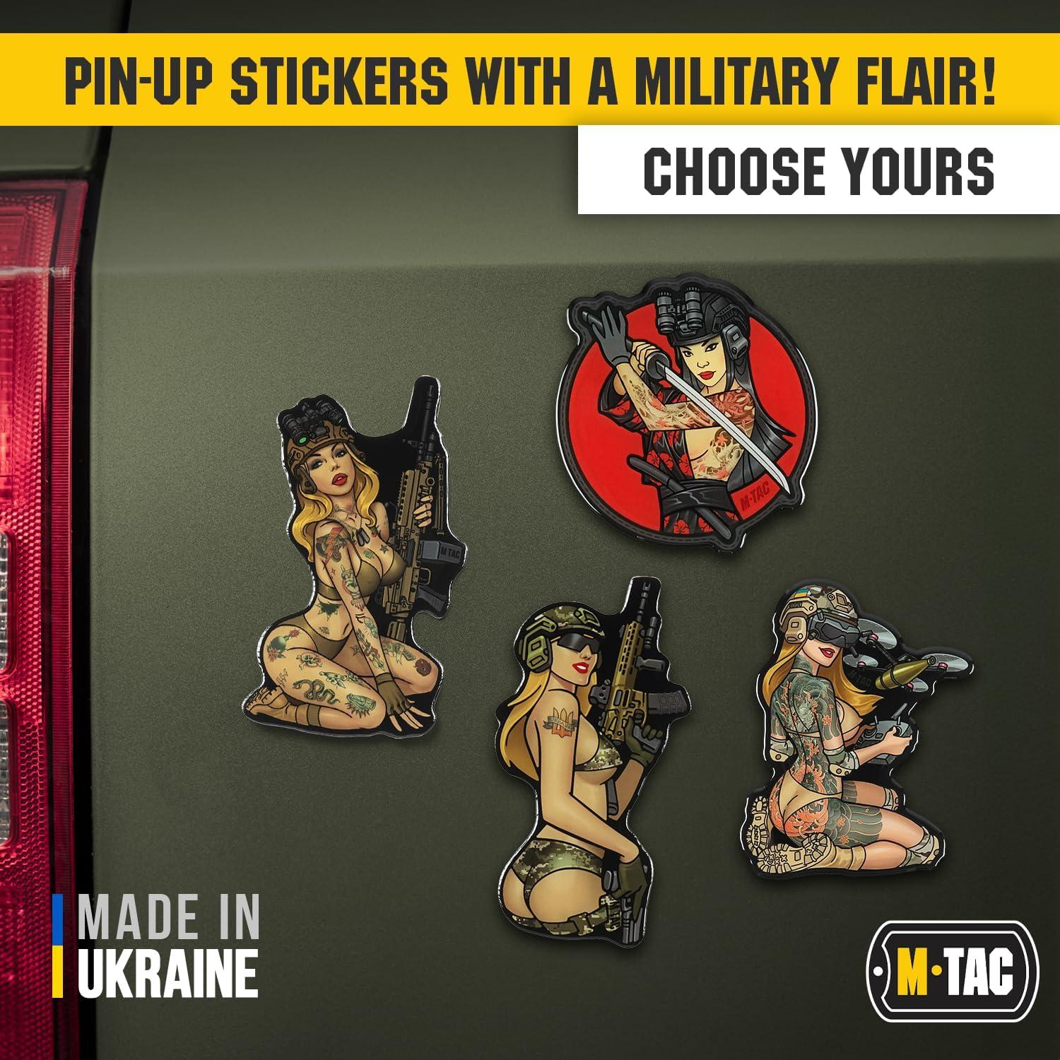 image:imageMTac Morale Sticker Tactical Girl 3D Sticker Bumper Sticker Tactical Military Stickers for Laptop Tablet Phone Notebook Car Bumper Hard Hat 3 Sith5 Hooligan