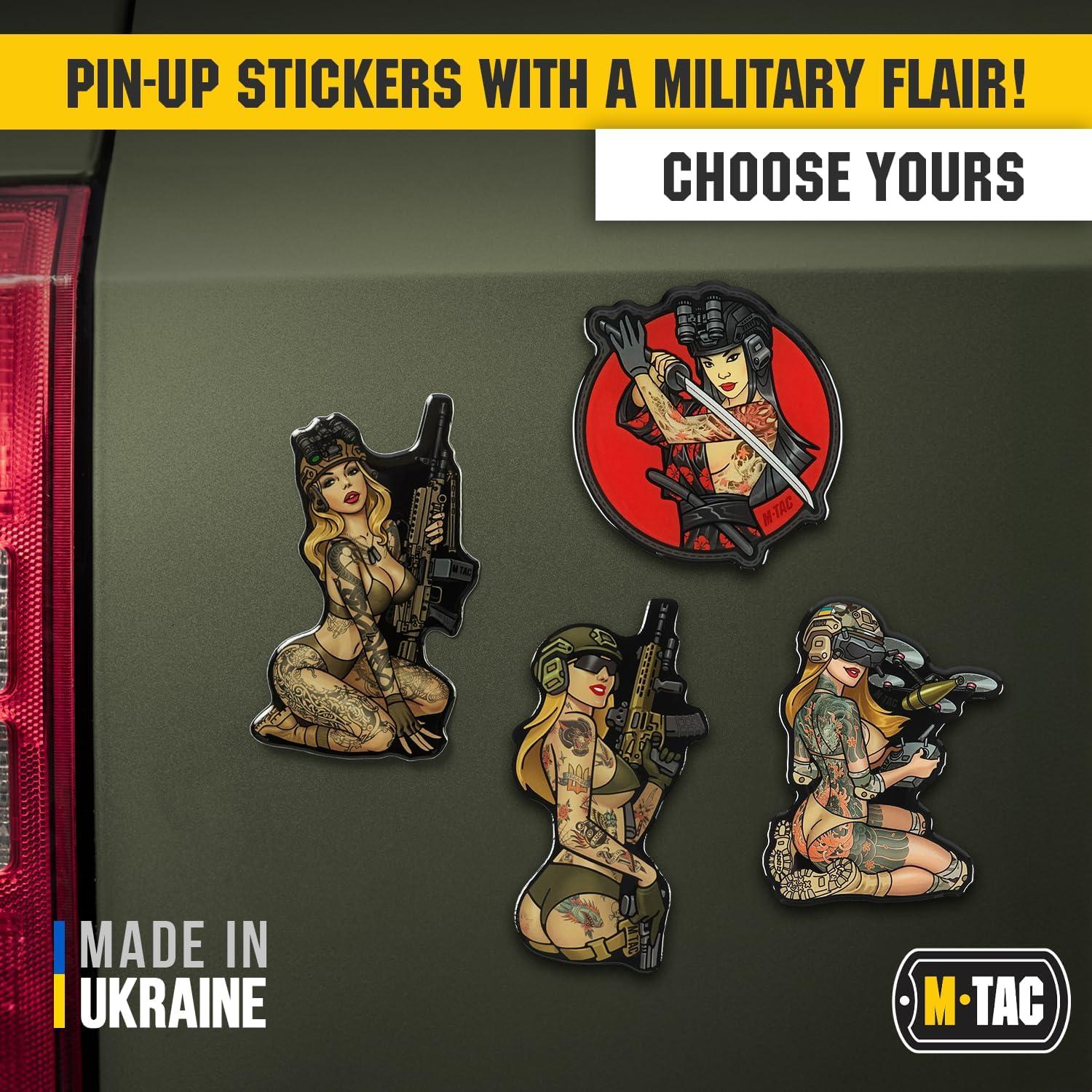 image:imageMTac Morale Sticker Tactical Girl 3D Sticker Bumper Sticker Tactical Military Stickers for Laptop Tablet Phone Notebook Car Bumper Hard Hat 3 SithSith
