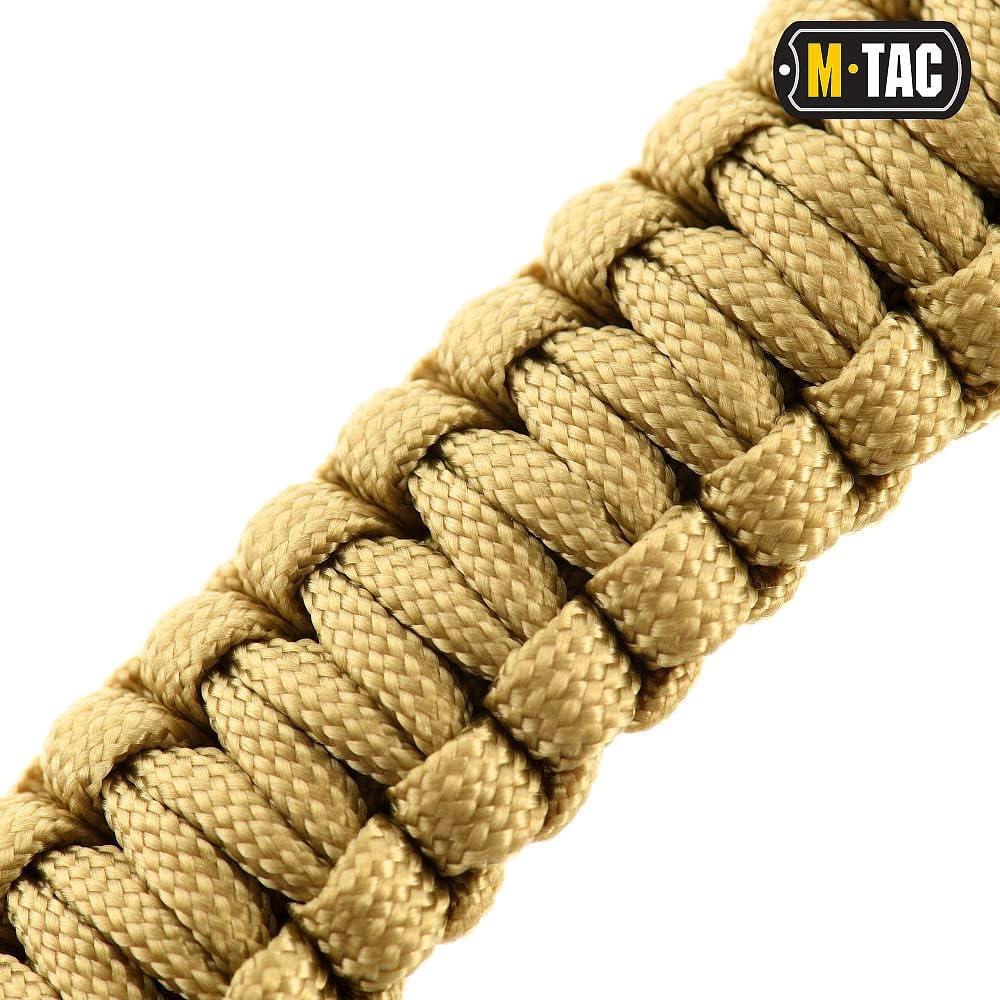 image:imageMTac Survival Paracord Bracelet Cord 12 ft 144 Inch Tactical Emergency Cord Rope with Compass WhistleCoyote