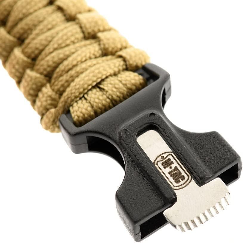 image:imageMTac Survival Paracord Bracelet Cord 12 ft 144 Inch Tactical Emergency Cord Rope with Compass WhistleCoyote