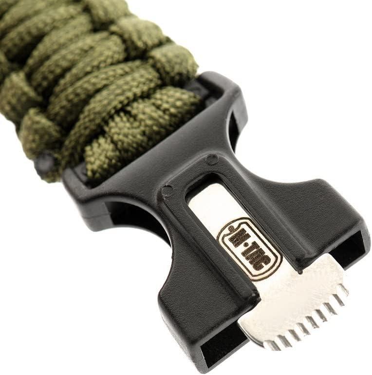 image:imageMTac Survival Paracord Bracelet Cord 12 ft 144 Inch Tactical Emergency Cord Rope with Compass WhistleOlive