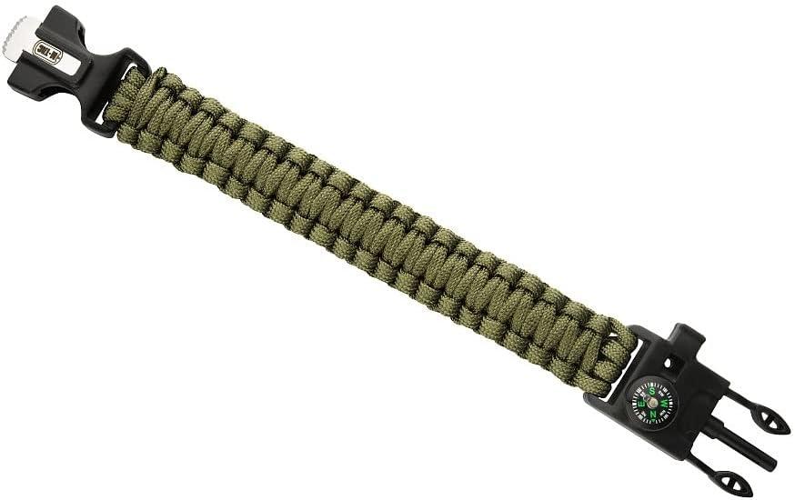image:imageMTac Survival Paracord Bracelet Cord 12 ft 144 Inch Tactical Emergency Cord Rope with Compass WhistleOlive