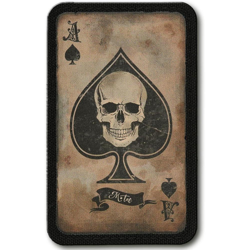 image:imageMTac Ace of Spades Death Card Tactical Morale Patch Army Combat Hook FastenersCoyoteBlack