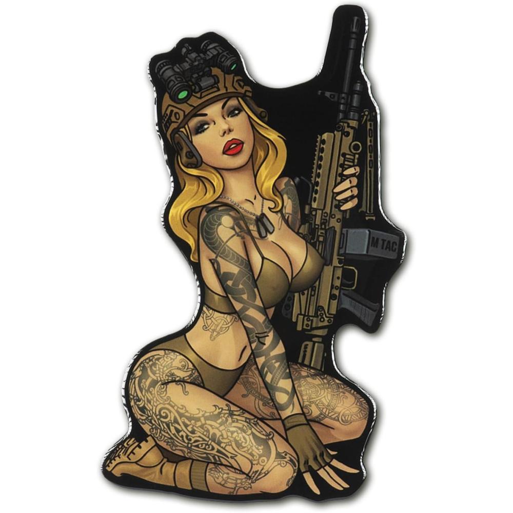 image:imageMTac Morale Sticker Tactical Girl  3D Sticker  Bumper Sticker  Tactical Military Stickers for Laptop Tablet Phone Notebook Car Bumper Hard Hat 3 Sith5 Skandinavik