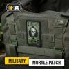 M-Tac Ace of Spades Death Card Tactical Morale Patch Army Combat Hook Fasteners(Olive/Black)