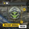 M-Tac Morale PVC Patch MC – Funny Badge for Tactical Military Army Gear with Hook Fastener (Alien)(Green)