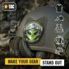 M-Tac Morale PVC Patch MC – Funny Badge for Tactical Military Army Gear with Hook Fastener (Alien)(Green)